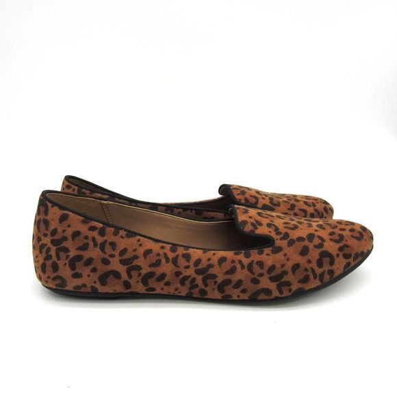 Abound Kenni Fab Leopard Fabric Ballet Flats SZ 8 - Picture 2 of 8